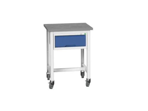 werkbank,verrijdbaar,HxBxD 930x700x600mm,linoleumblad