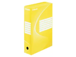 Archiefdoos Esselte Boxycolor 80mm 352x250mm geel