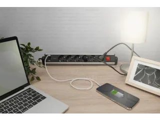 6-voudige kantoorstekkerdoos met 3x USB-poorten - 2