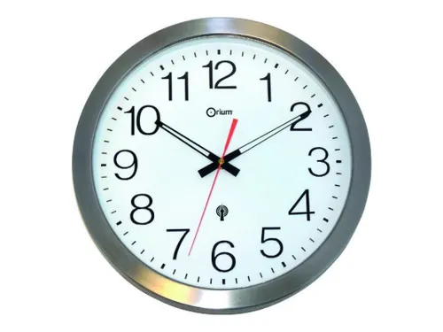 Wandklok CEP 35cm RVS radiogestuurd volledig water- en stofbestendig