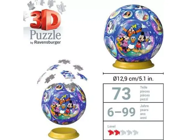 Puzzelbol Ravensburger Disney 3D 72 stukjes