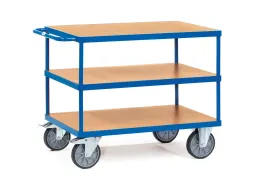 Zware Tafelwagen 2422 600kg 3 Etages 1000x700mm Houten Plaat