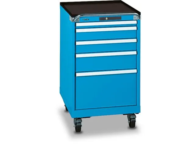 Ladenkast 972x564x725mm 5laden 75kg 4rollen Ral5012