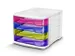 Meuble à tiroirs CEP Happy, 4 tiroirs en plastique multicolore