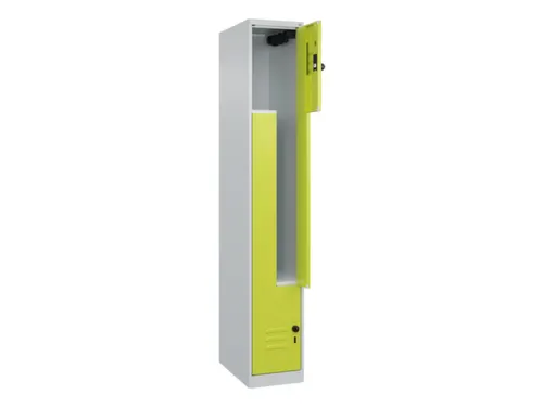 Z-garderobekast,HxBxD 1850x300x500mm,vak B 150/300mm,draaigrendel