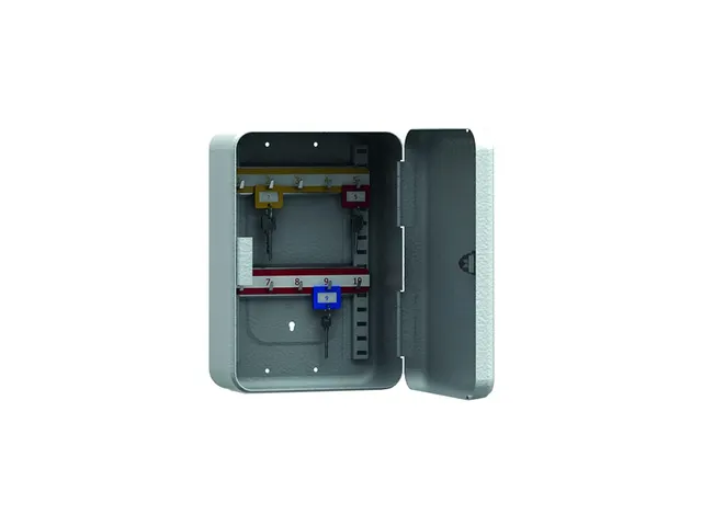 Sleutelkast SLN10E 250x180x90mm Grijs elektr. cijferslot 10 haken