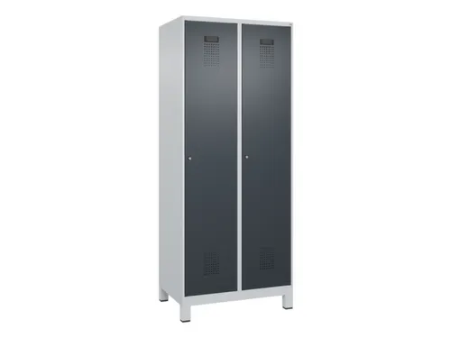 locker,HxBxD 1950x800x500mm,2vak,vak B 400mm,cil.-slot,voeten