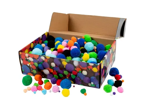 Pompons Creativ Company doos à 720 stuks assorti