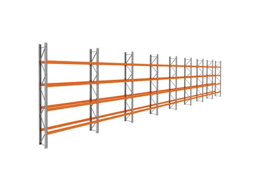 palletstelling,basis+7xaanbouw,HxBxD 4620x22500x750mm,vakl. 3000kg