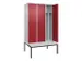 locker voor scheiding van kleding,HxBxD 2120x1200x815mm,3vak