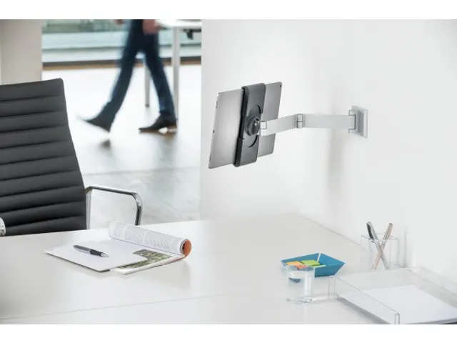 Durable Tablethouder Flexibel Arm wandsteun 1kg single 7-13 inch zilve