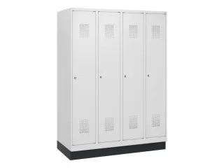 schoollocker,HxBxD 1630x1200x500mm,4vak,vak B 300mm,cil.-slot,sokkel - 2