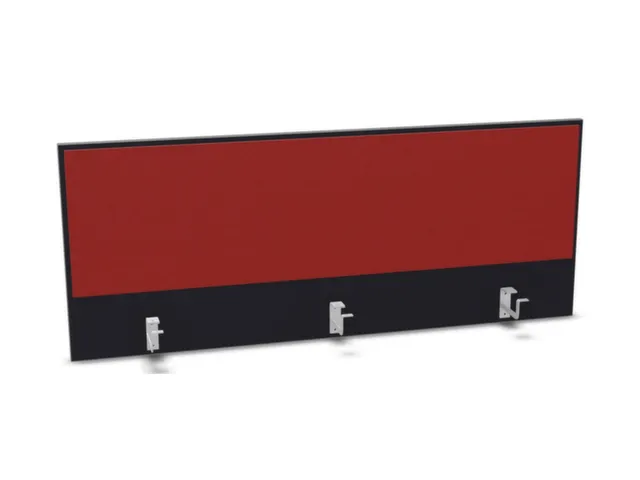 opzetpaneel bureau aanbouw achter B 1400mm CC-zwart BN4011-rood