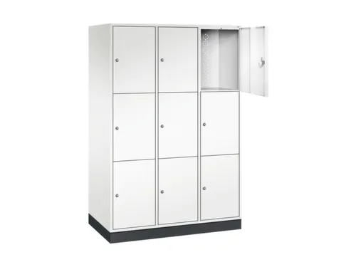 grootvolume-lockersysteem,HxBxD 1950x1220x600mm,3x3vakken,cil.-slot
