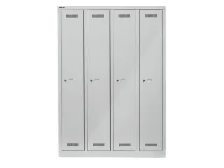 garderobekast,HxBxD 1700x1183x500mm,4vak,vak B 248mm,cil.-slot, - 2