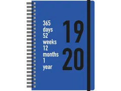 Kraft Geometric Blue Agenda