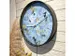 Horloge murale 30cm-Silent-Bleu-Plastique-NeXtime Pond
