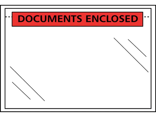 Paklijstenvelop Cleverpack Zelfklevend C5 155x230mm Documents Enclosed