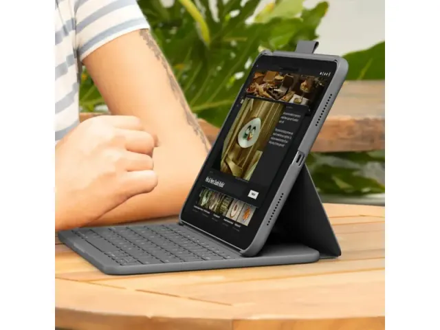Clavier/housse Logitech Slim Folio pour iPad 10e gen QWERTZ allemand