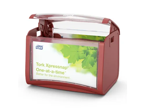 Tork 272612 Xpressnap Tabletop Napkin Dispenser Rood