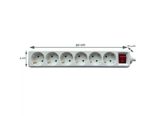 Stekkerdoos BRASQ 6 voudig 1.4 meter wit - 3