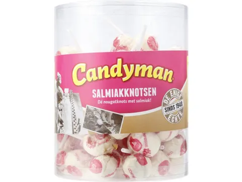 Lolly Candyman Salmiakknotsen 60 stuks