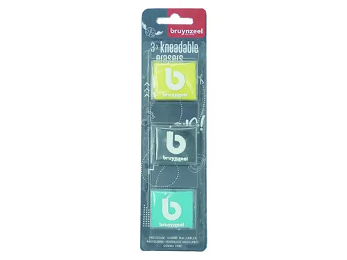Kneedgum Bruynzeel Teens set à 3 kleuren