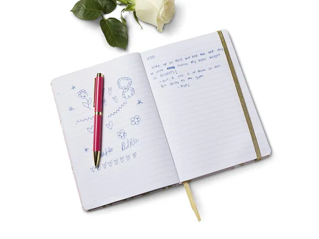 Notitieboek Èccolo Leopard lijn ca.15x20cm 80gr. 256pag. met elastiek