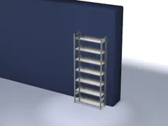 dossierstelling,grondveld,HxBxD 2350x1060x335mm,vaklast 60kg