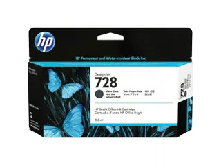 HP inktcartridge zwart mat 3WX25A 728 - 1