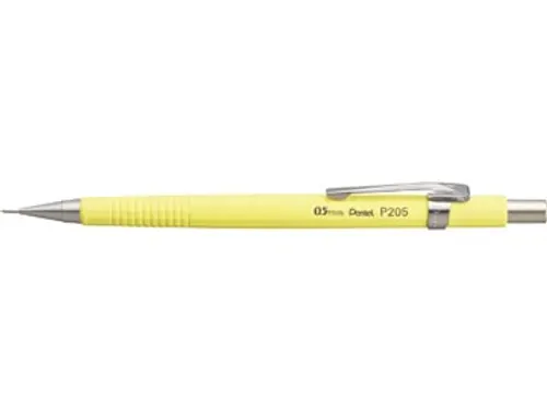 Pentel P205 Vulpotlood 0.5mm Pastel Geel