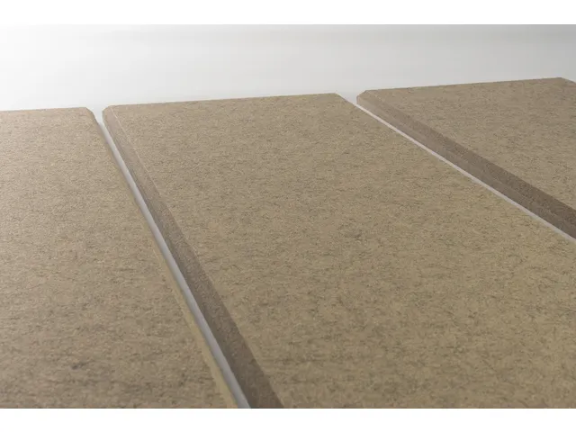 Akoestische PET-vilt wandtegels 30x120cm Beige 4 Stuks