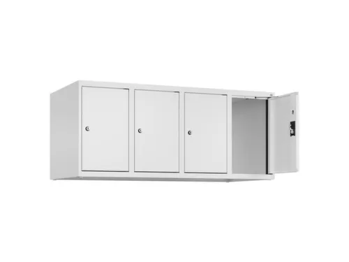 opzetkast,v. locker,4vak.,vak B 300mm,HxBxD 500x1200x500mm