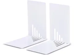 Boekensteun Uit Staal Wit2 Stuks