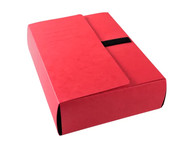 Map uitrekbare rug+3 klep klittenb rood