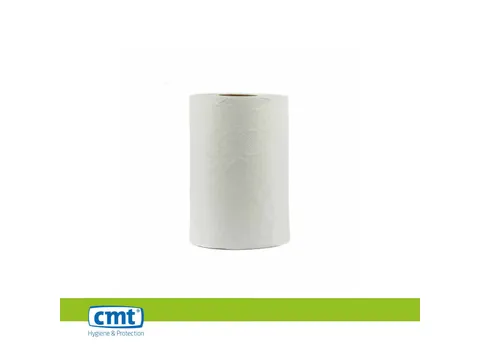 CMT Poetsrol Mini Eco Cellulose 1-laags Wit 12 Rol