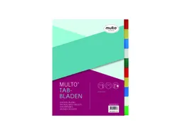 Tabbladen Multo A4 23-Gaats 7041010 10-Delig Assorti Pp
