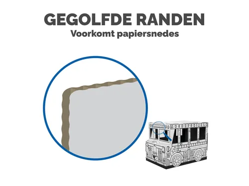 Kartonnen Speelbus Bankers Box Play inkleurbaar