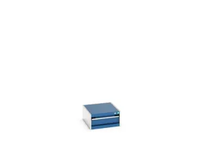 ladekast HxBxD 250x525x650mm 1lade RAL7035 front RAL5010 - 7