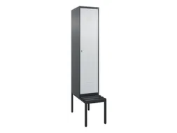 locker met bank,HxBxD 2120x400x815mm,1vak,vak B 400mm,cil.-slot