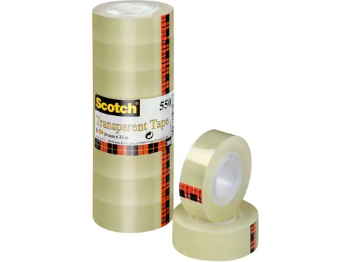 Plakband Scotch 550 19mmx33m transparant