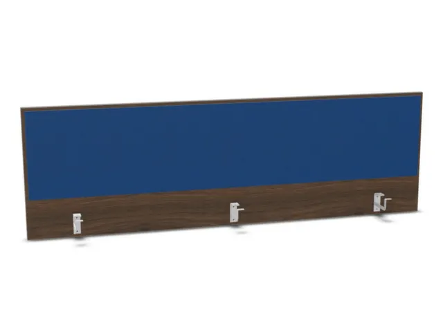 opzetpaneel bureau aanbouw achter NV bruin hickory blauw 1800mm