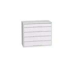 ladekast HxBxD 900x1050x550mm 5laden romp RAL7035 front RAL7035