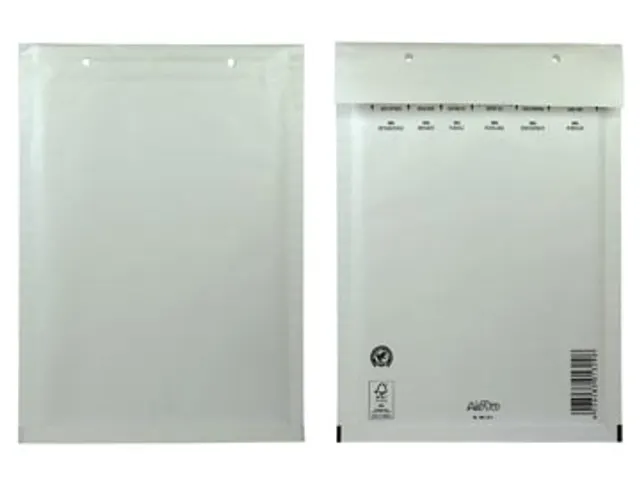Luchtkussenenvelop 180x265 Mm Met Stripsluiting Wit
