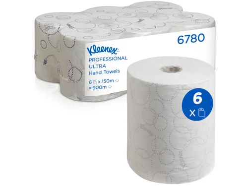 Kleenex 6780 handdoekrol Ultra 2-laags Wit 6 Rol Doos