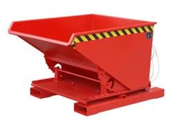 3-zijdig Kantelende Kiepbak 0.60m³ Rood 890x1010x1260mm