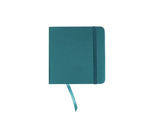 Schetsboek Kangaro 12x12cm dark turquoise PU HC 80 vel 140gr roomwit m