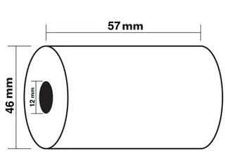 thermische rekenrol 57 mm D +-46 mm asgat 12 mm - 1