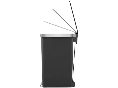 Afvalbak EKO Hana Slim pedaalemmer 40 liter zwart