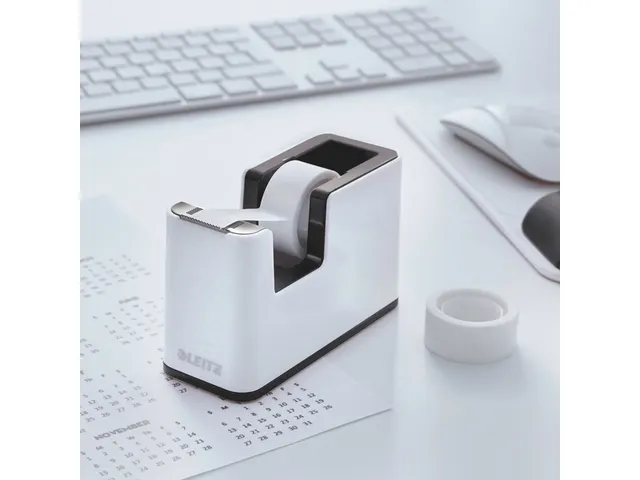 Plakbandhouder Leitz WOW wit/zwart